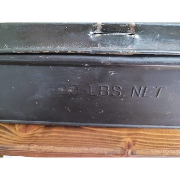 Vintage Toleware Metal Tin Storage box Folk Art - Picture 5 of 8